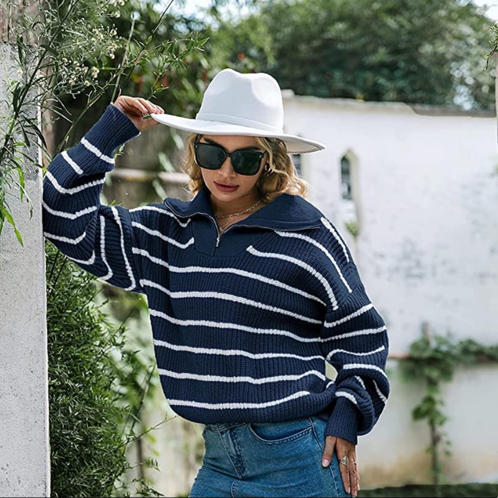 Navy Half Zip - image 1